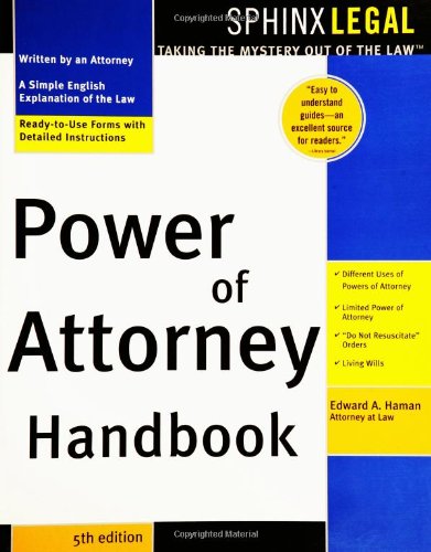 Power of Attorney Handbook by Edward A. Haman