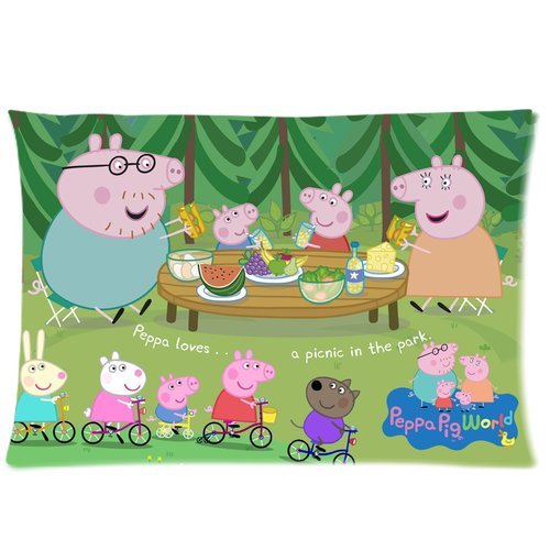 

Brand New Custom Pillow Cover Case - Peppa Pig Pillowcase BLJP-1243