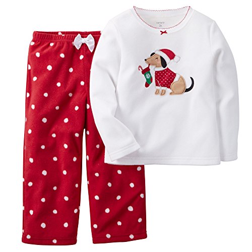 Carter's Baby Girls' 2-Piece Fleece Christmas PJs