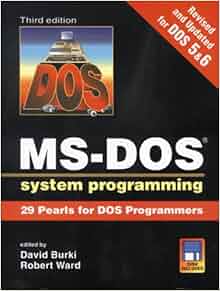 MS-DOS System Programming: 9 Pearls for DOS Programming with 3.5 Disk ...
