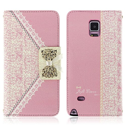 LUNIWEI Fresh Flip Wallet Leather Case Cover for Samsung Galaxy Note 4 ...