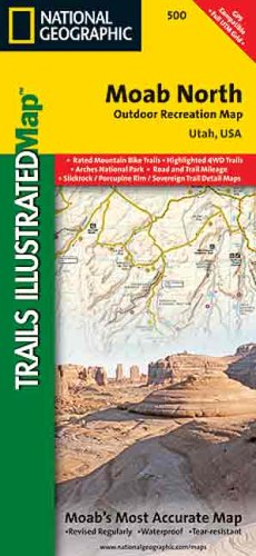 Moab North Outdoor Recreation Map: Utah by National Geographic