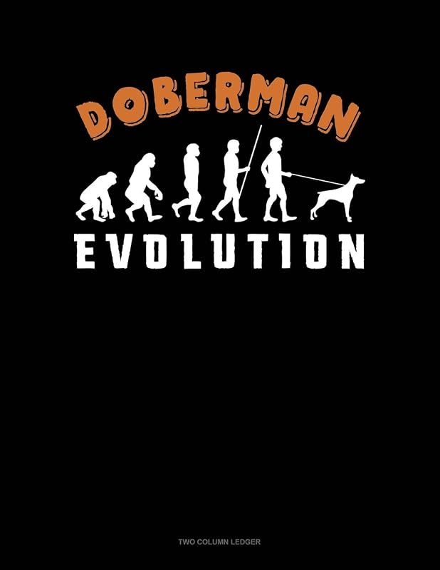 Doberman Evolution: Two Column Ledger by Jeryx Publishing