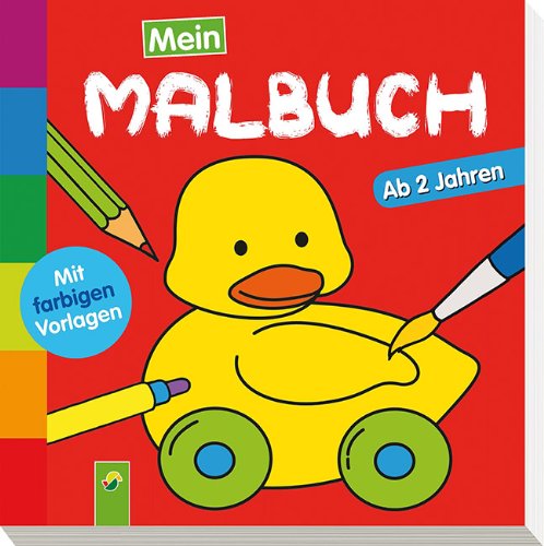 Download Mein erstes Malbuch: Ab 2 Jahren - Mit farbigen Vorlagen (pdf