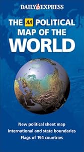 The AA Political Map of the World (Daily Express Maps)