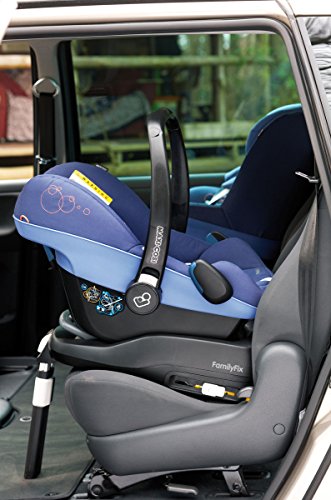 Maxi-Cosi Babyschale Pebble, bis ca. 12 Monate (0-13 kg), ISOFIX-Installation mit Maxi-Cosi Basisstation (separat erhältlich), Innovatives Gurtsystem erleichtert An- und Abschnallen, black crystal -