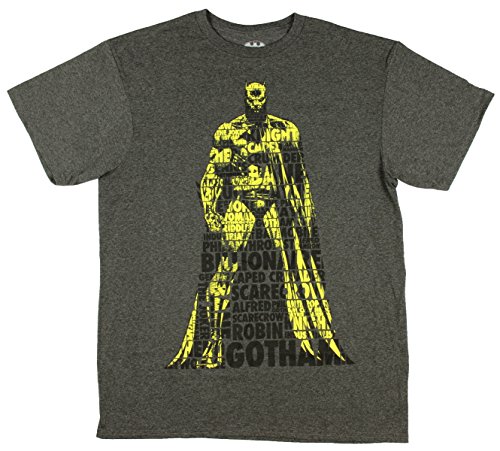DC Comics Batman Dark Knight Verbiage Licensed Graphic T-Shirt
