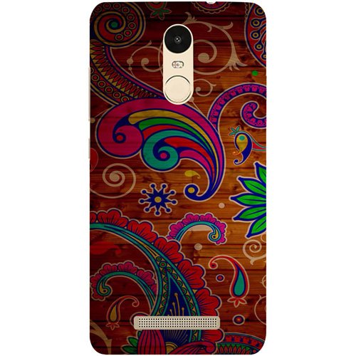 Casotec Wooden Pattern Design Hard Back Case Cover for Xiaomi Redmi Note 3