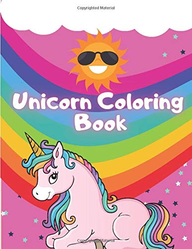 Unicorn Coloring Book: Colouring Book With Unicorns for Kids Ages 2-4,6-8, 9-12 by Gymnastic Bow