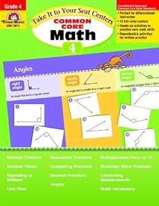 Take It to Your Seat Math Centers, Grade 4