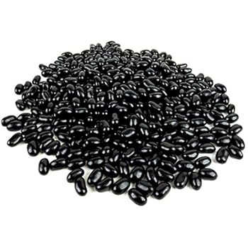 sweets black licorice jelly beans, 2 lb bag in certified