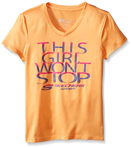 Skechers Big Girls' This Won't Stop V-Neck Tee