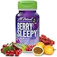(100% Natural Melatonin) - Berry Sleepy - All Natural Melatonin From The 100% Fruit Sleep Aid | Fall Asleep Fast & Wake Refreshed | Non-Habit Forming Sleeping Pills. 60 Count Bottle
