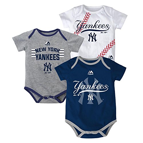 New York Yankees Infant Three Strikes Bodyuit Set of 3