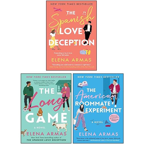 Elena Armas 3 Books Collection Set (The Spanish Love Deception, The American Roommate Experiment, The Long Game) by Elena Armas