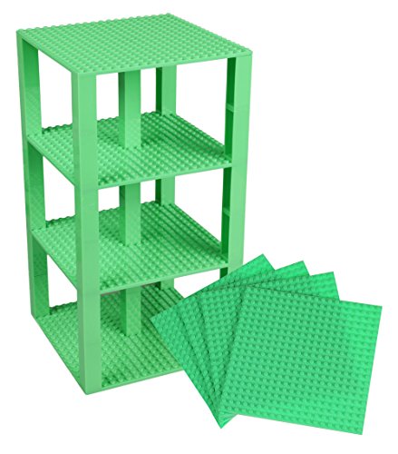 Premium Pastel Green Stackable Base Plates - 4 Pack 6