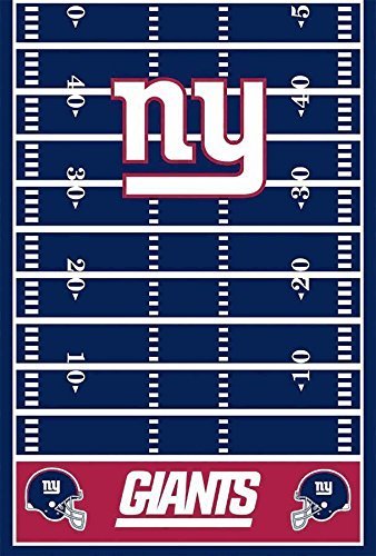 DesignWare New York Giants Plastic Table Cover, 54 by 102