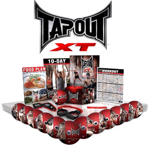 TAPOUT XT DVD FITNESS 12 WORKOUT TRAINING PROGRAM BASE KIT