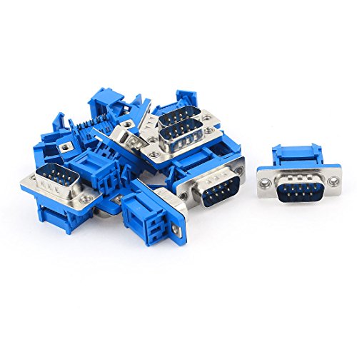 Algopix Similar Product 17 - uxcell 10pcs DSUB DB9 9 Pin Male IDC