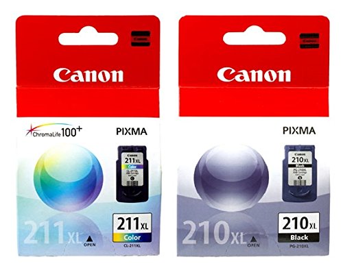 Canon PG-210XL /CL-211XL Color Ink Cartridge Combo Pack-Black