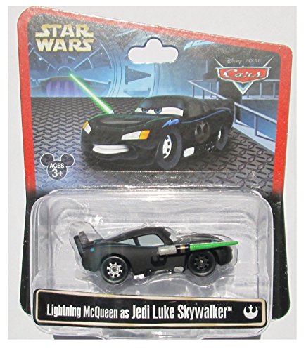 Disney Star Wars Pixar Cars Lightning McQueen as Jedi Luke Skywalker 1/55 Die-Cast Series 3 NEW 2015 Release