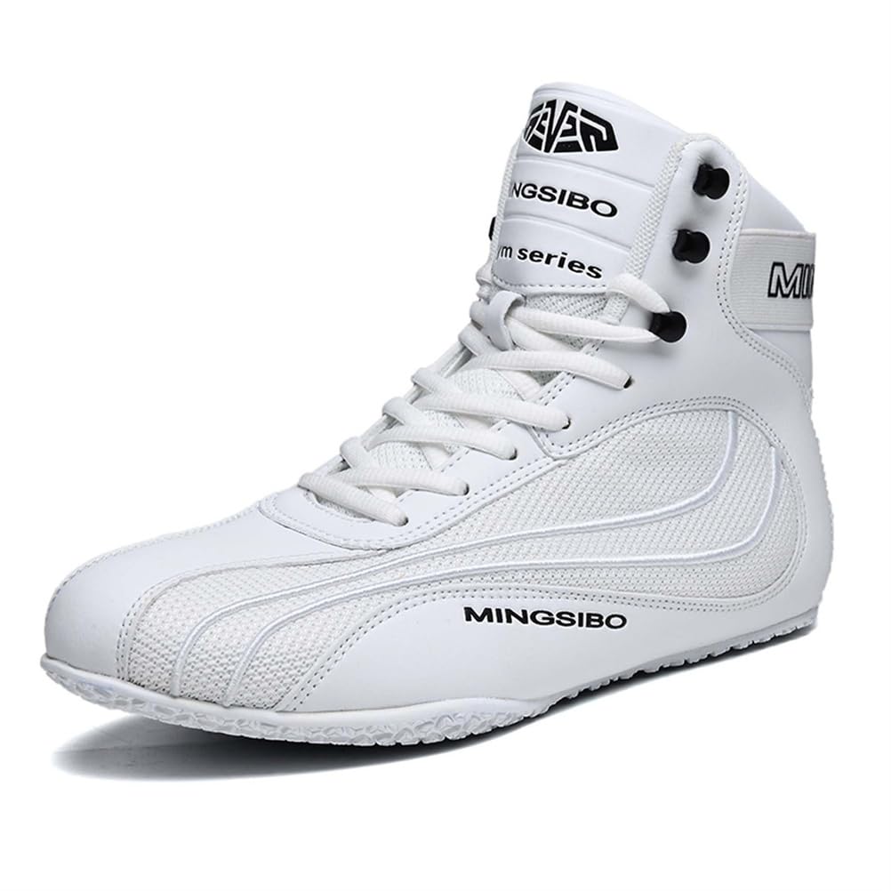 Boxing Shoes For Men Women Lightweight High Top Sneakers Breathable Athletic Sports Training Shoes With High Support_vogvips.com
