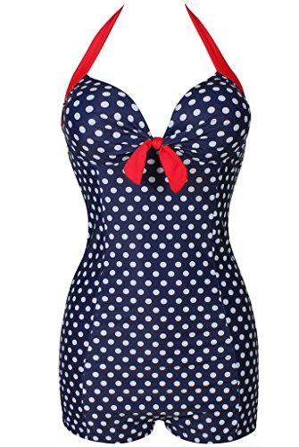 Swimsuits, Abary Women Boy-Leg Maillot Conservative One-Piece