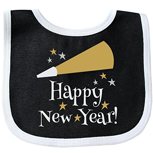 Inktastic Baby Boys' Happy New Year holiday Baby Bib