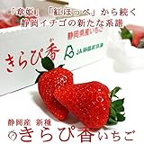 新種の静岡県産いちご　きらぴ香いちご【約300ｇ×2pc】