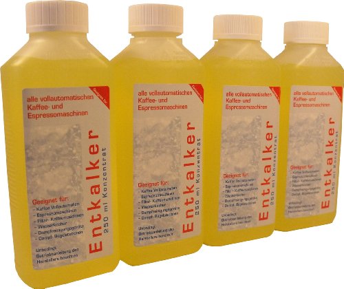 4 x GET Spezial Entkalker 250 ml fr Kaffeemaschinen, Wasserkocher,
Dampfbgelstationen, uvm.