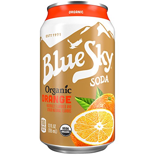 Blue Sky Soda, Organic Orange, 12 Ounce (Pack of 24)