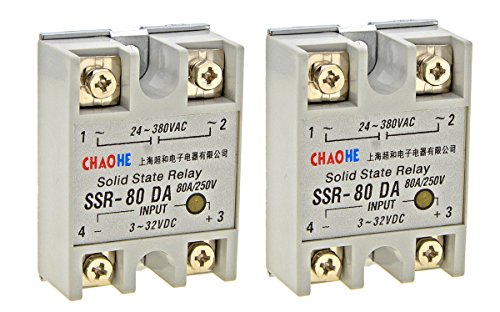 Algopix Similar Product 9 - YXQ Solid State Relay SSR80DA Single