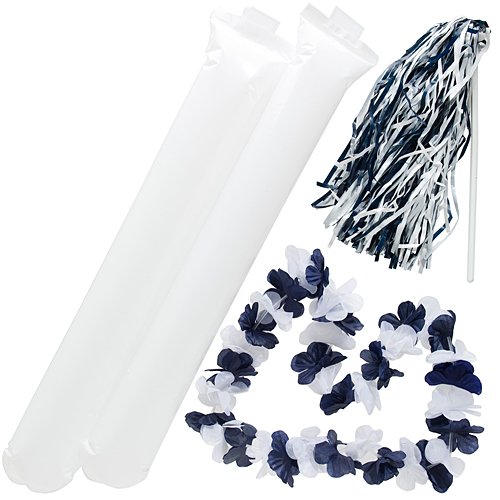 Algopix Similar Product 17 - Shindigz Navy Blue and White Fan Spirit