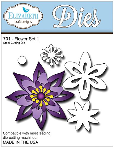

Elizabeth Craft Designs EC701 Metal Die, Flower Set 1