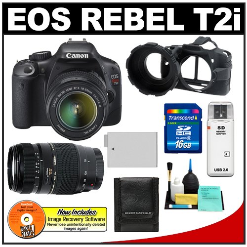 Black Friday Canon EOS Rebel T2i 18.0MP Digital SLR Camera & EFS 18