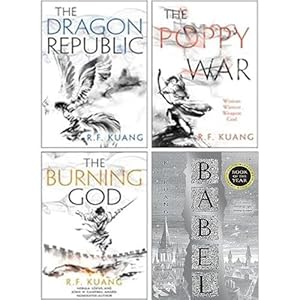 R.F. Kuang 4 Books Collection Set(The Poppy War, The Dragon Republic, The Burning God, Babel)