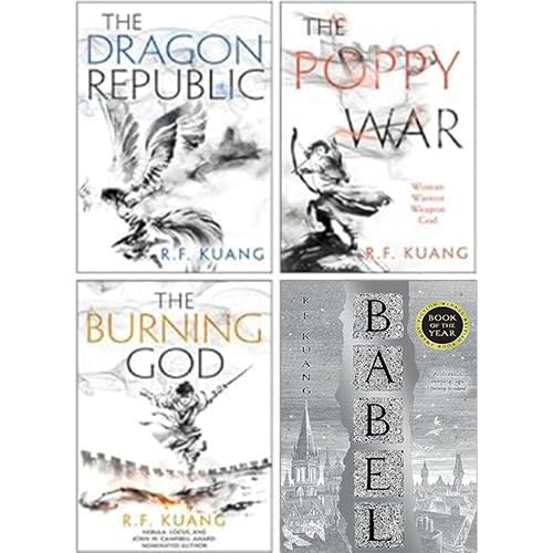 R.F. Kuang 4 Books Collection Set(The Poppy War, The Dragon Republic, The Burning God, Babel) by R.F. Kuang