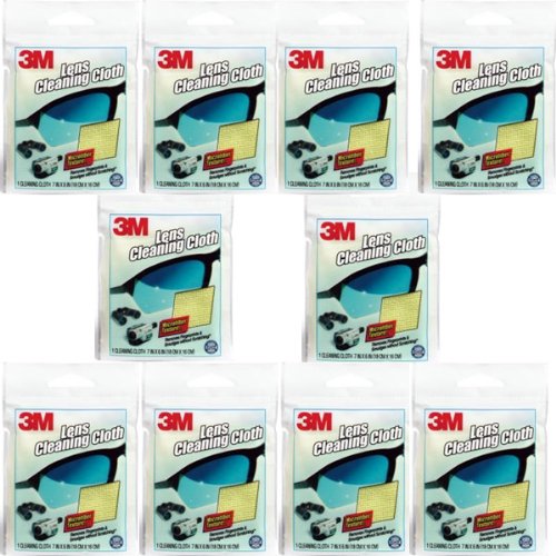3M Microfiber Lens Cleaning Cloth - Pack of 10