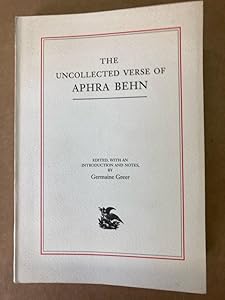 Uncollected Verse by Aphra and Germaine Greer: Behn