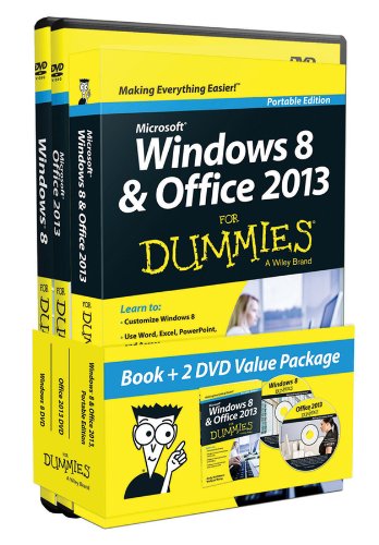 Windows 8 and Office 2013 For Dummies, Book + 2 DVD Bundle (For Dummies (Computer/Tech)) by Andy Rathbone