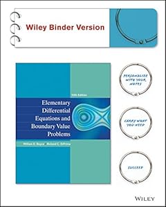 Elementary Differential Equations and Boundary Value Problems 10e Binder Ready Version + WileyPLUS Registration Card