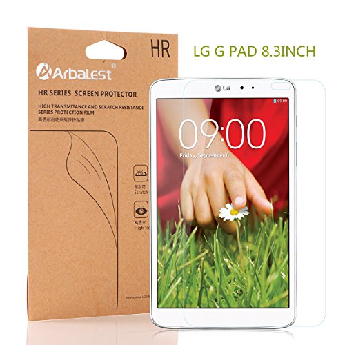 Arbalest LG G Pad 8.3 Tablet Screen Protector, [2 Pack] High Definition Anti-scratch Anti-dust Anti-static Smudge Resistant Ultra Clear Front Screen Protector - Lifetime warranty