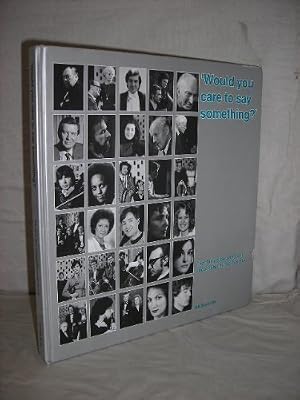 WOULD YOU CARE TO SAY SOMETHING?: THE STORY OF SUCCESSFUL MUSIC SOCIETY. (SIGNED).