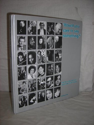 WOULD YOU CARE TO SAY SOMETHING?: THE STORY OF SUCCESSFUL MUSIC SOCIETY. (SIGNED). by N. Keith. Scott