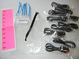 Organization Pack - 10 Micro USB 2.0 Data Cables, labels, ties, USA