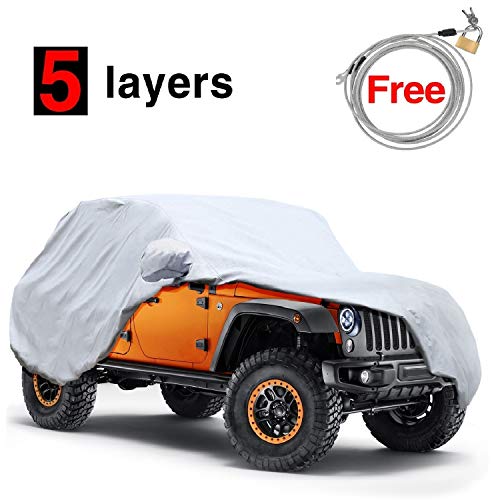Algopix Similar Product 3 - KAKIT 5 Layers Jeep Cover for Jeep