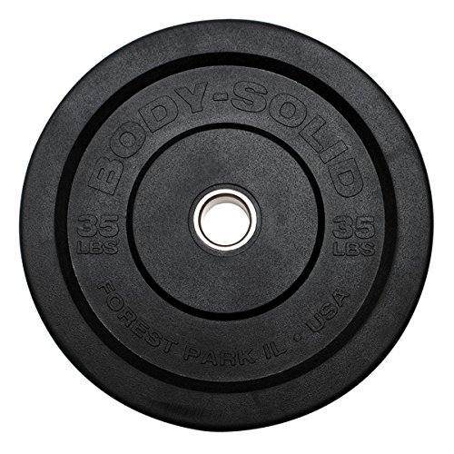 Algopix Similar Product 5 - BodySolid OBPP35 35Lb Black Bumper