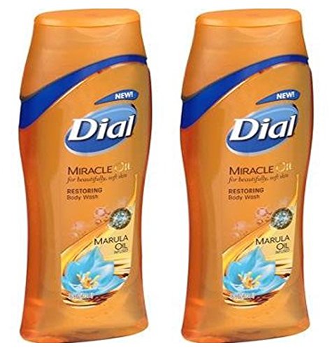Dial Miracle Oil Marula Oil Restoring Body Wash 21 Fl.oz. (2 Pack)