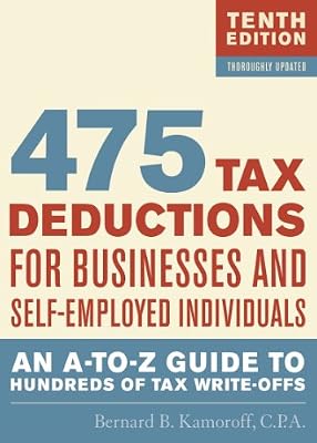 475 Tax Deductions for Businesses and Self-Employed Individuals: An A-to-Z Guide to Hundreds of Tax Write-Offs