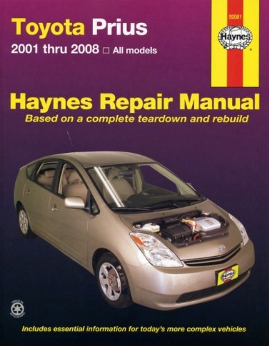 Toyota Prius, '01-'08 (Hayne's Automotive Repair Manual) by Ken Freund